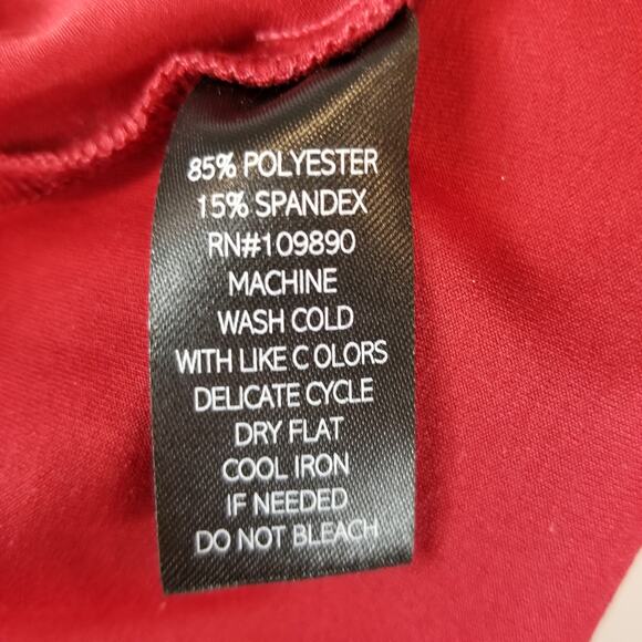 Coldesina NWT Jenny Convertible Asymmetrical Dress Stretchy Red 5 Ways Size 1X - Picture 9 of 9